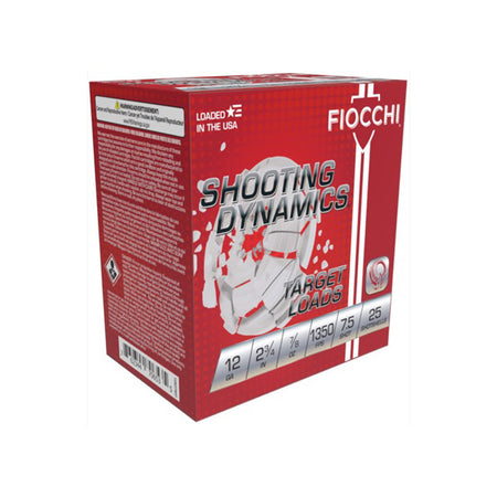 Fiocchi 12SD78H75 Shooting Dynamics Target 12 Gauge 2-3/4 7/8oz #7.5 1350 fps