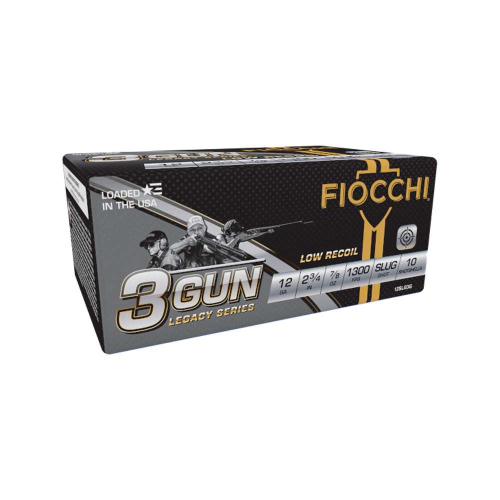 Fiocchi 3-Gun Match Legacy Series Low Recoil Shotgun Ammo 12 Gauge 2.75 in 7/8 oz Slug