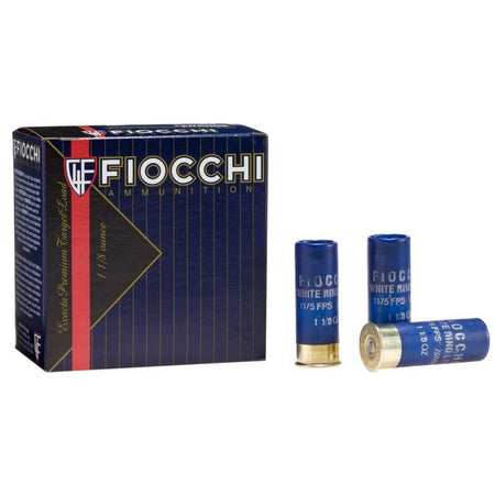Fiocchi 12WRNO8 Exacta Target White Rino Target 12 Gauge 2-3/4 1-1/8oz #8 1250 fps