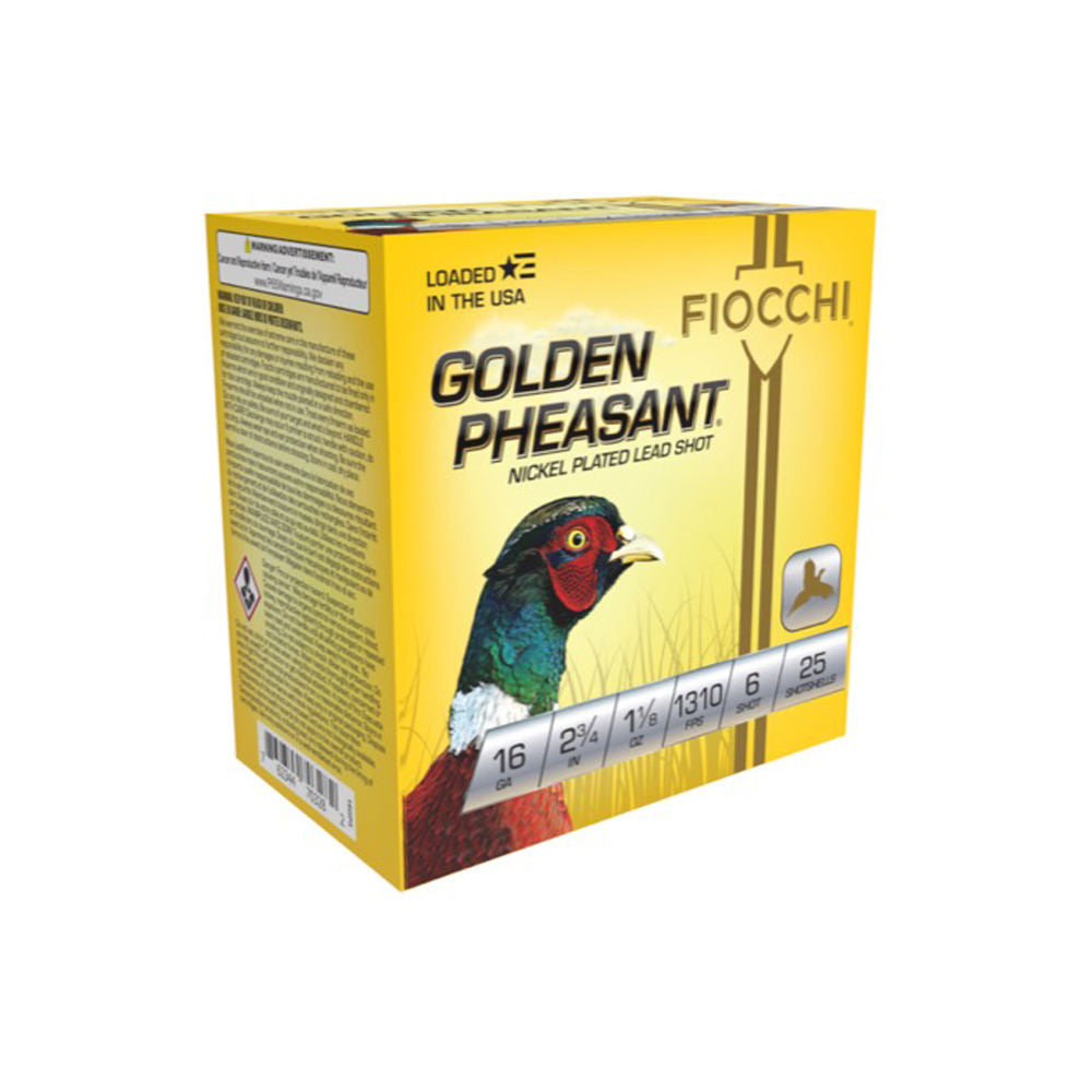 Fiocchi 16GP6 Golden Pheasant Extrema 16 Gauge 2-3/4 1-1/8oz #6 1310 fps