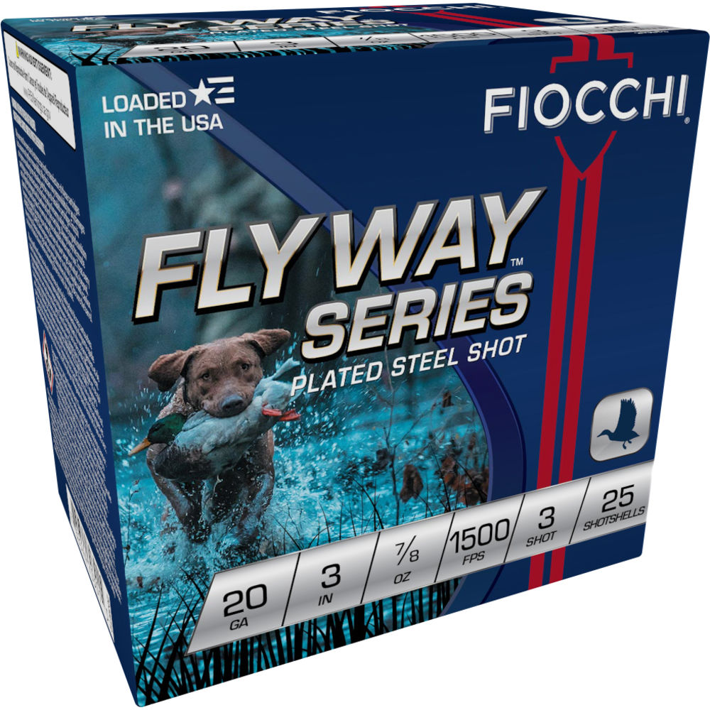Fiocchi 203ST3 Flyway Waterfowl 20 Gauge 3 7/8oz #3 1500 fps