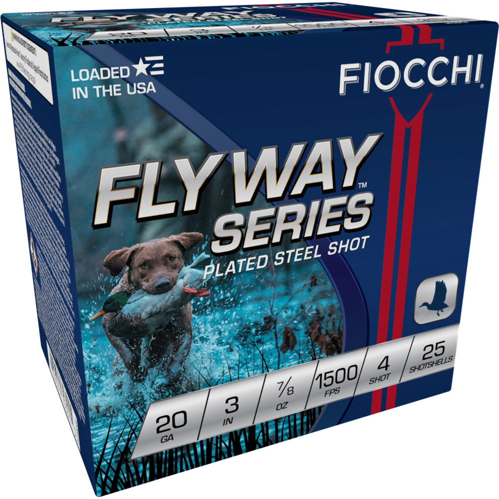 Fiocchi 203ST4 Flyway Waterfowl 20 Gauge 3 7/8oz #4 1500 fps
