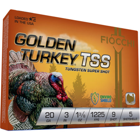 Fiocchi 203TSS9 Golden Turkey TSS 20 Gauge 3 1-3/8oz #9 1225 fps