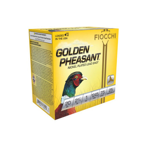 Fiocchi 20GP75 Golden Pheasant Extrema 20 Gauge 2-3/4 1oz #7.5 1245 fps
