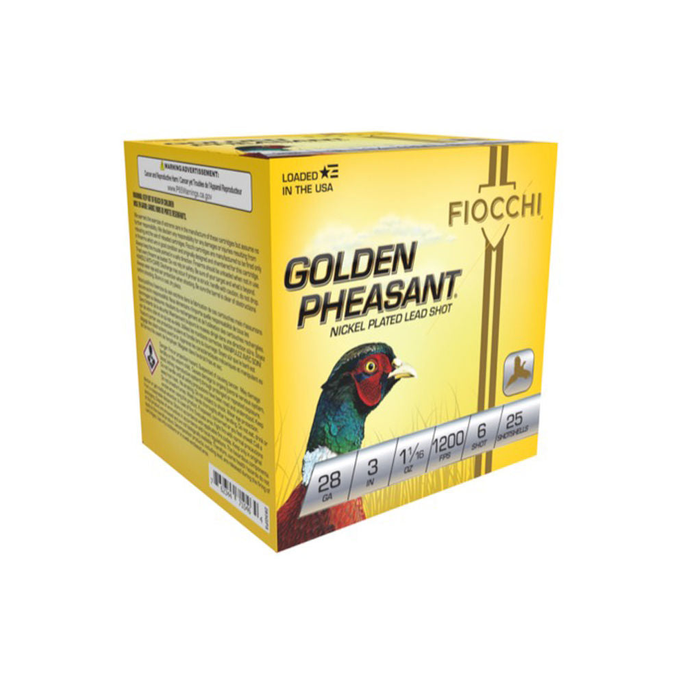 Fiocchi 283GP6 Golden Pheasant Extrema 28 Gauge 3 11/16oz #6 1200 fps