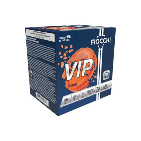 Fiocchi 28VIP75 Exacta Target VIP 28 Gauge 2-3/4 3/4oz #7.5 1200 fps