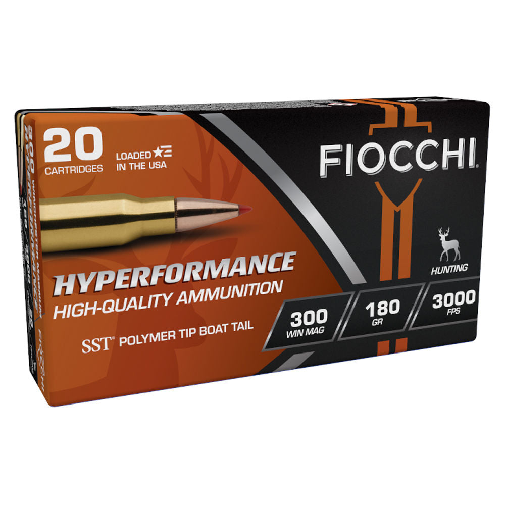Fiocchi Hyperformance Hunt SST .300 Winchester Mag 180 grain Polymer Tip ammunition