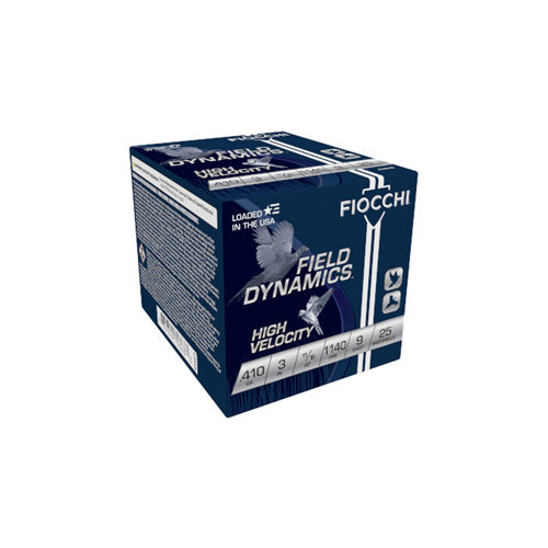 Fiocchi Field Dynamics High Velocity Upland Game Load Shotgun Ammo .410 Bore 3 in 11/16 oz #9