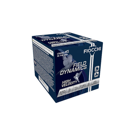Fiocchi Field Dynamics High Velocity Upland Game Load Shotgun Ammo .410 Bore 3 in 11/16 oz #9