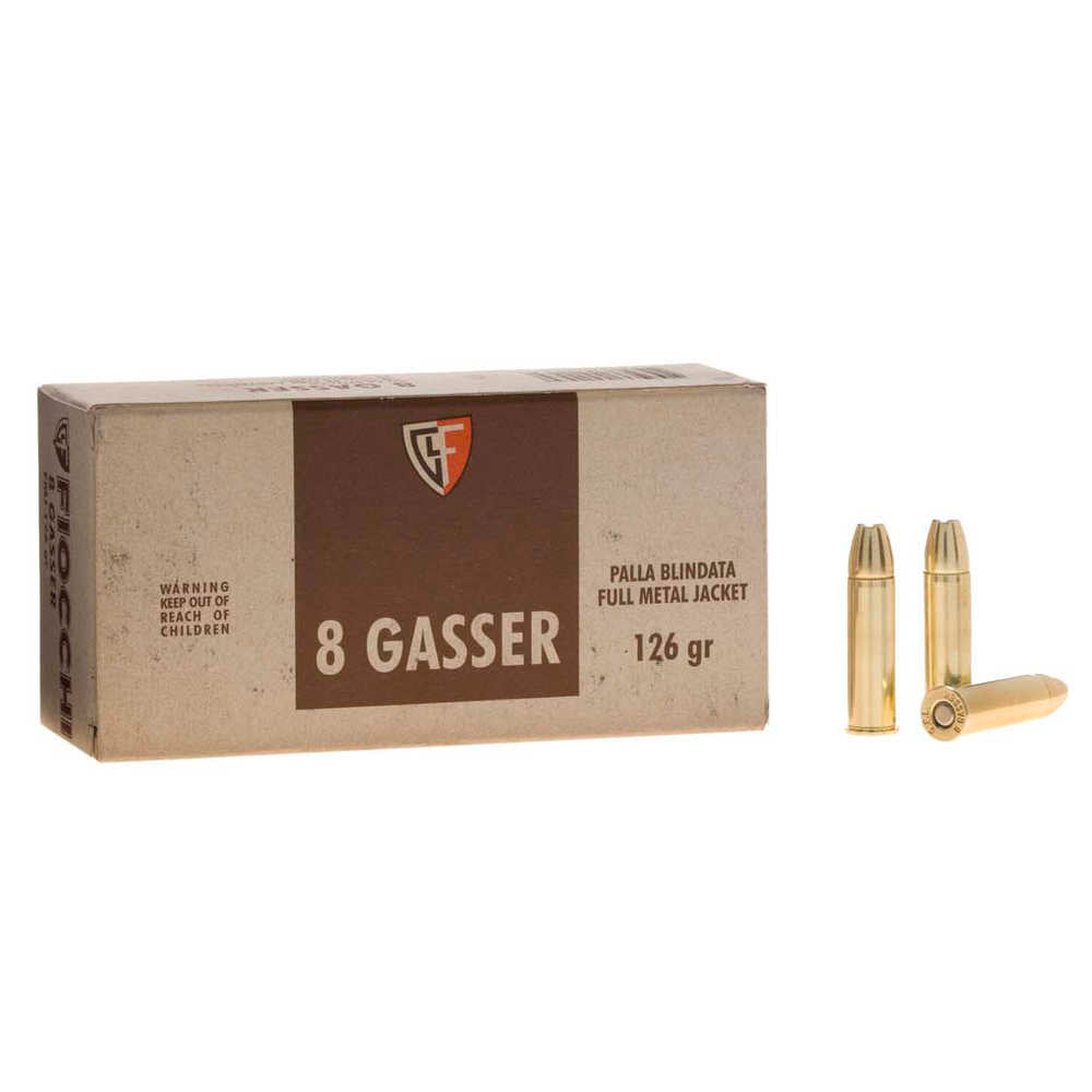 Fiocchi Heritage 8mm Gasser 126 Gr FMJ