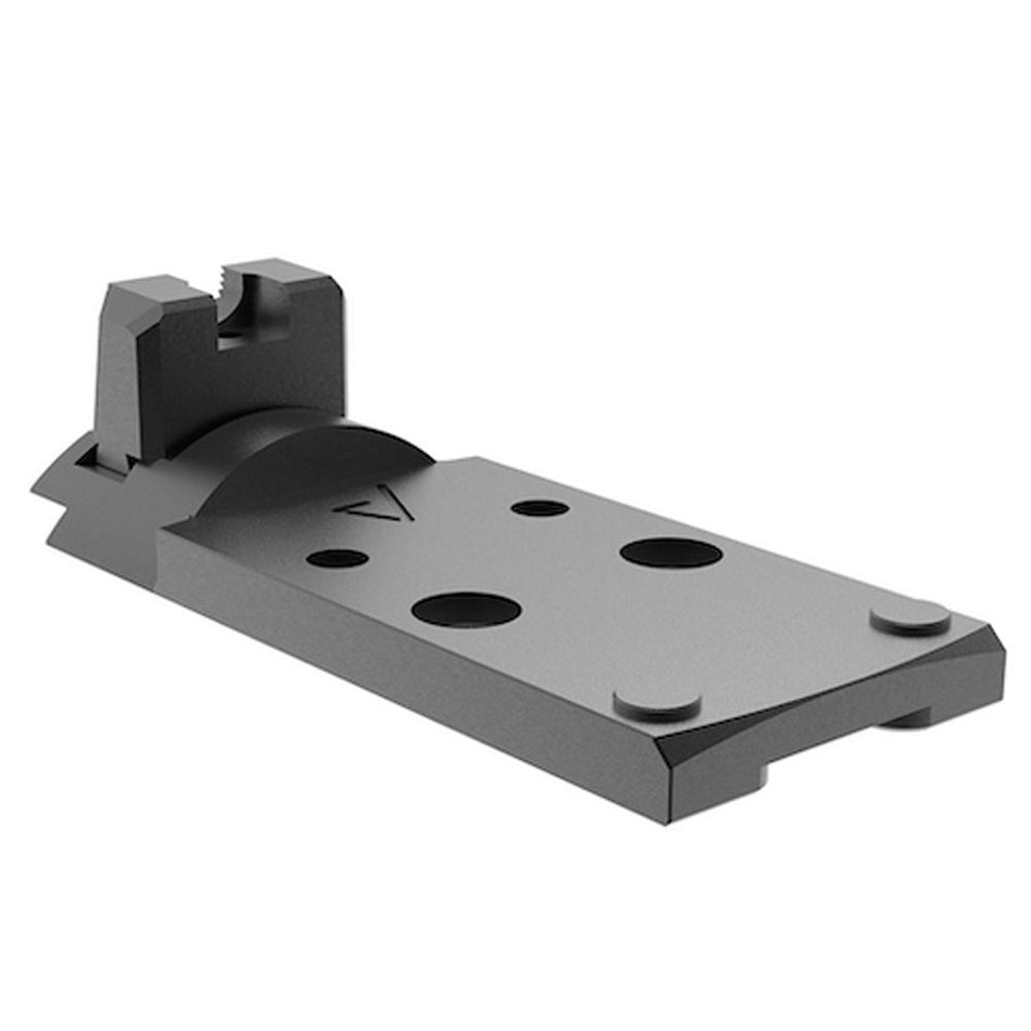 Springfield Armory 1911 DS Agency Optic System Plate - HEX Wasp and Holosun 507k Black