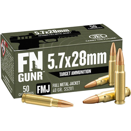 FN GUNR SS201 5.7x28mm FN 40 grain Full Metal Jacket ammunition
