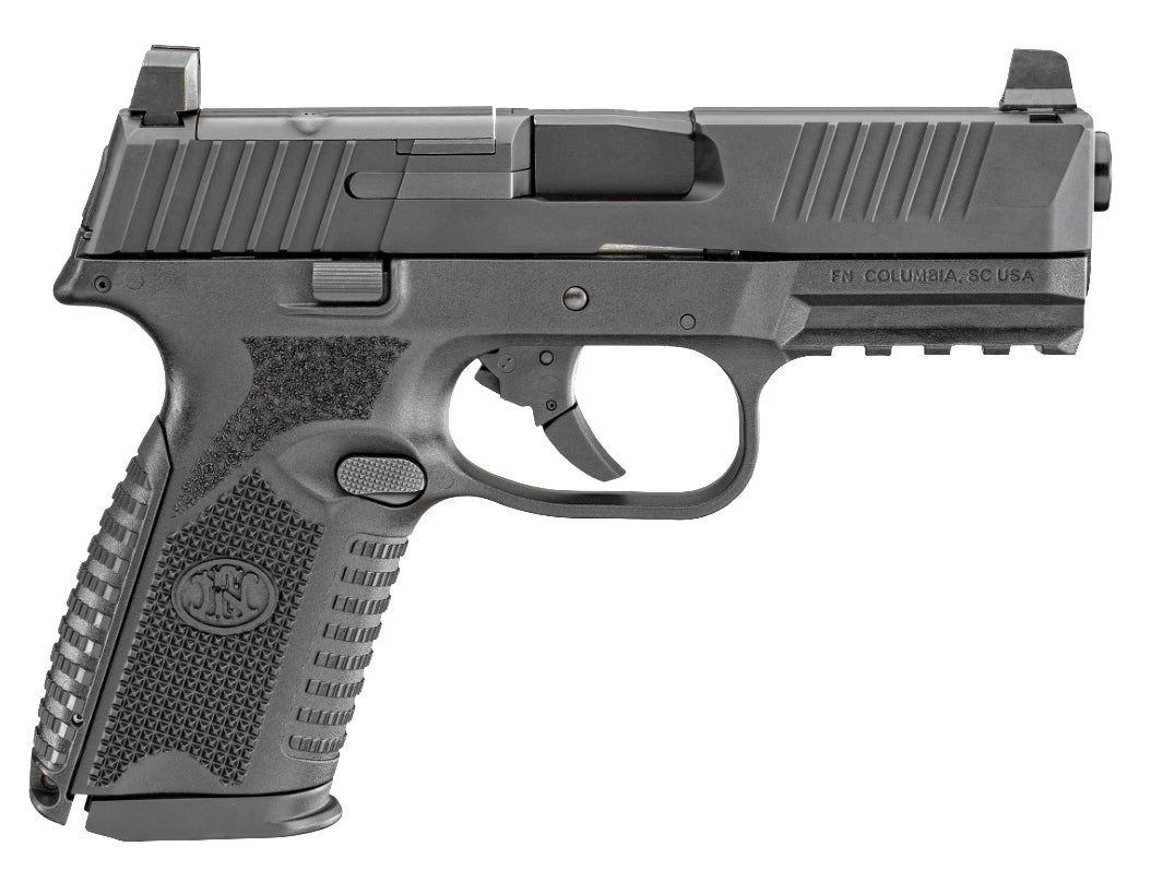 FN 66100588 509M MRD Mid-Size 9mm Luger 10+1 4" Black Recessed Crown Barrel, Matte Black Optic Ready/Serrated Stainless Steel Slide, Matte Black Polymer Frame w/Picatinny Rail, Ambidextrous