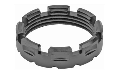 Fortis Billet Castle Nut for AR-15 Mil-Spec Buffer Tube, Black Finish