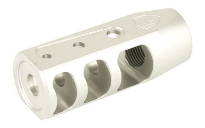 Fortis RED 5.56MM Stainless Muzzle Brake, Bead Blasted SS, 1/2x28 Threaded, F-REDSS