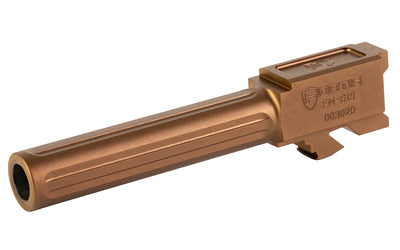 Fortis G19 Match Grade Fluted Barrel 9mm Luger 4" TiCN Copper Finish Gen 1-5 FM-G19-CPPR