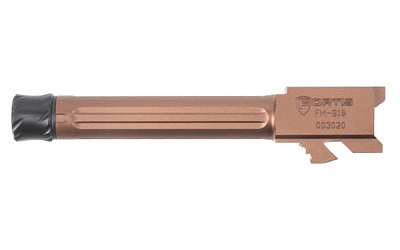 Fortis G19 9mm Threaded Match Grade Barrel 4" Copper Finish 1/2x28 TPI Gen 1-5 FM-G19-TB-CPPR
