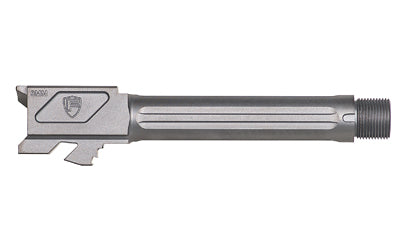 Fortis Match Grade Threaded 9mm Barrel for Glock 19 Gen 1-5, 4.5" Grey MDC Finish