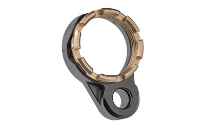 Fortis LE K1 System Castle Nut with QD End Plate, Black and FDE Anodized Finish
