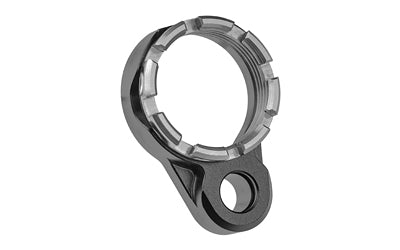 Fortis LE K1 System Castle Nut with QD End Plate, Black and Gray Anodized Finish