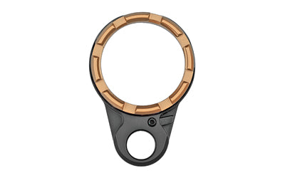 Fortis LE K2 System Castle Nut with QD End Plate, Black and Flat Dark Earth Anodized Finish