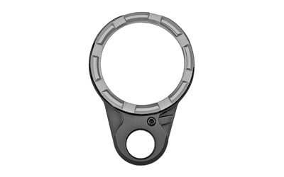 Fortis LE K2 System Castle Nut with QD End Plate, Black and Gray Anodized Finish