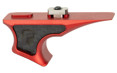Fortis Shift Lightweight M-LOK Handstop with Carbon Fiber, Anodized Red Finish