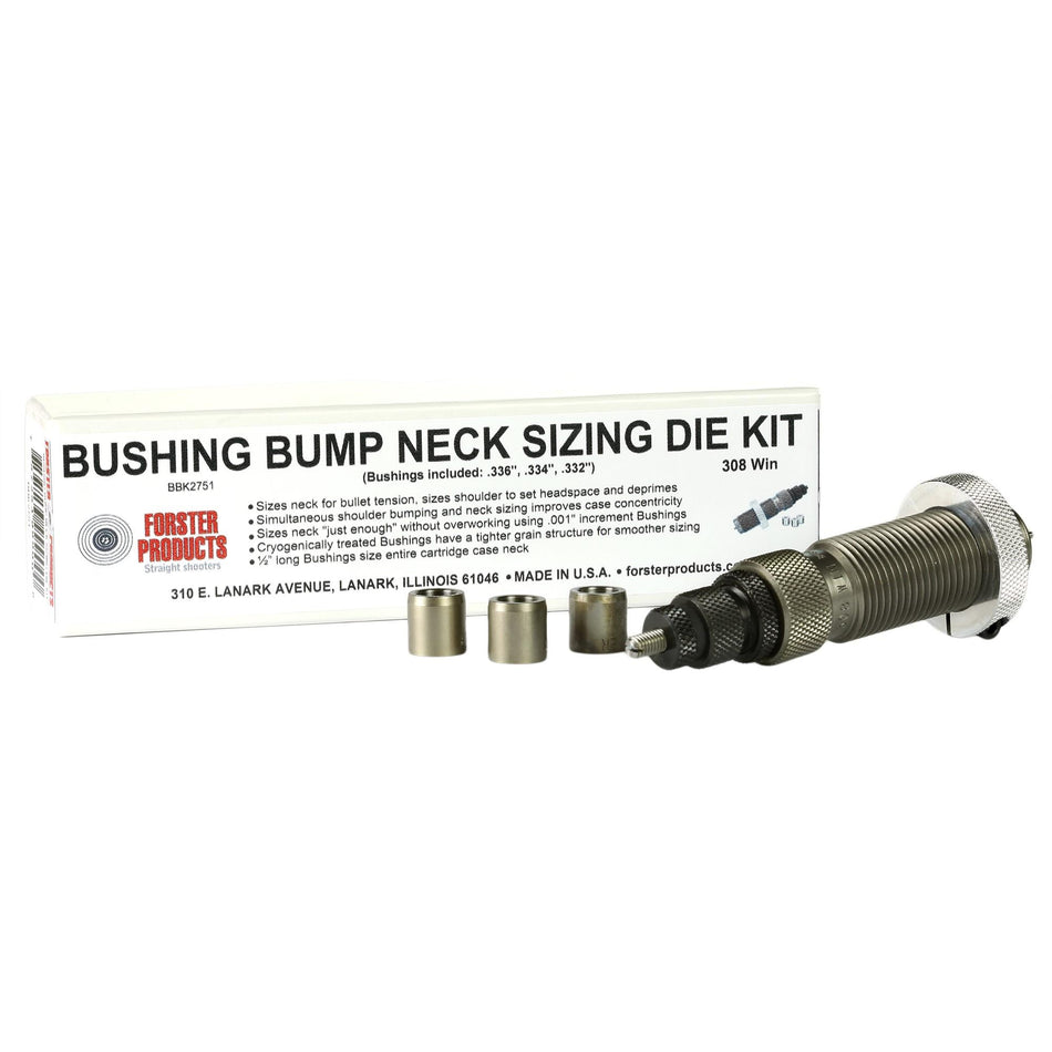 Forster Bushing Bump Kit for 6x47 Lapua Reloading