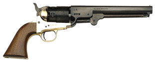 Traditions 1851 Navy Break Open 44 Caliber #11 Percussion 7.5 Inch Blued Barrel Brass Frame 6-Shot Revolver