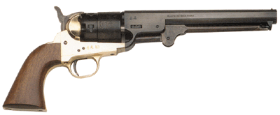Traditions 1851 Navy Black Powder .36 Cal Brass Frame 7.375" Blued Octagonal Barrel Wood Grip Revolver