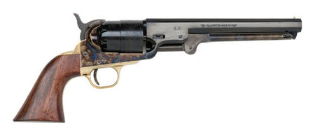Traditions 1851 Navy Black Powder .44 Caliber Steel Case Hardened Frame 7.375 In Blued Barrel Walnut Grip