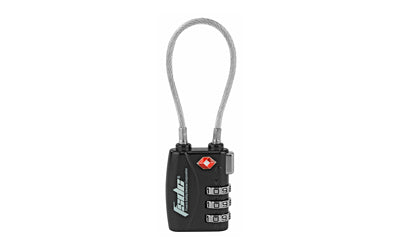 FSDC TSA Steel Cable Travel Gun Lock Black TSA380RCB