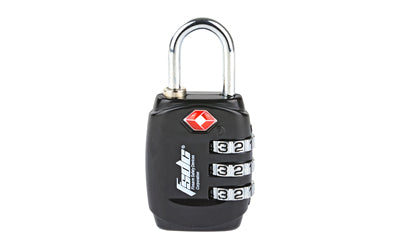FSDC TSA Steel Shackle Combination Gun Case Lock Black TSA747RCB