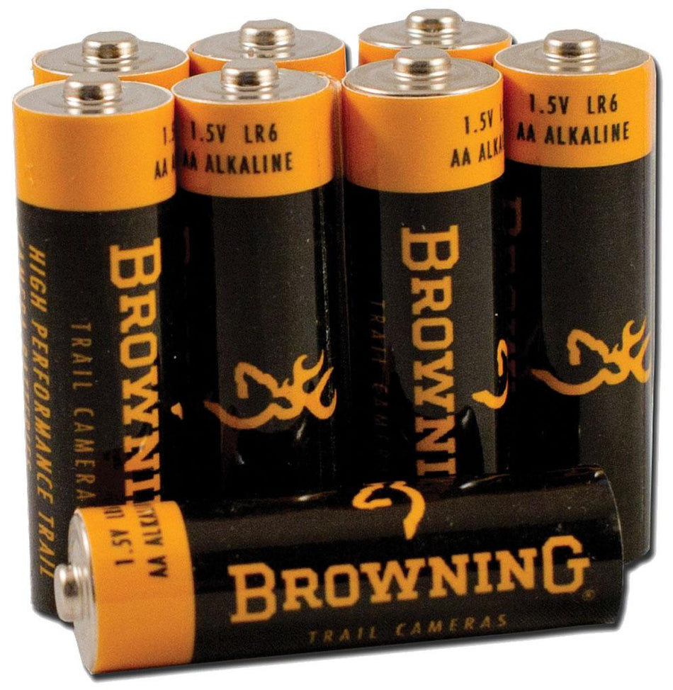 Browning Alkaline AA Batteries for Trail Cameras - 8 Count