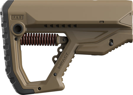 F.A.B. Defense Impact Reduction Buttstock AR-15 FDE Color