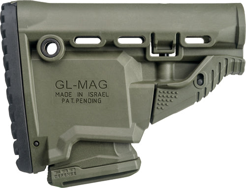 F.A.B. Defense M4 AR-15 Buttstock with Adjustable Cheek Piece OD Green