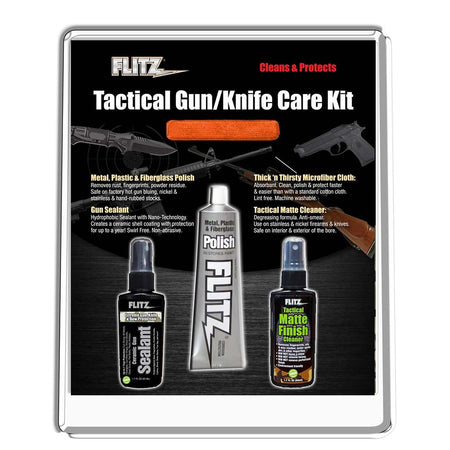 Flitz Gun & Knife Tactical Care Kit Clamshell Polish and Ceramic Sealant