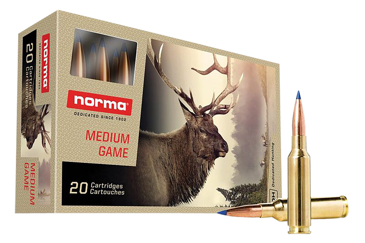Norma Dedicated Hunting Bondstrike 6.5mm Creedmoor 143 grain Bonded Polymer Tip ammunition