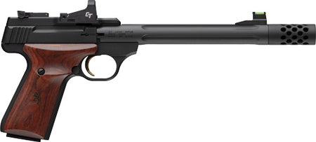BROWNING BUCK MARK HUNTER 22LR 7.6" BLUED/WOOD W/CT RED DOT*