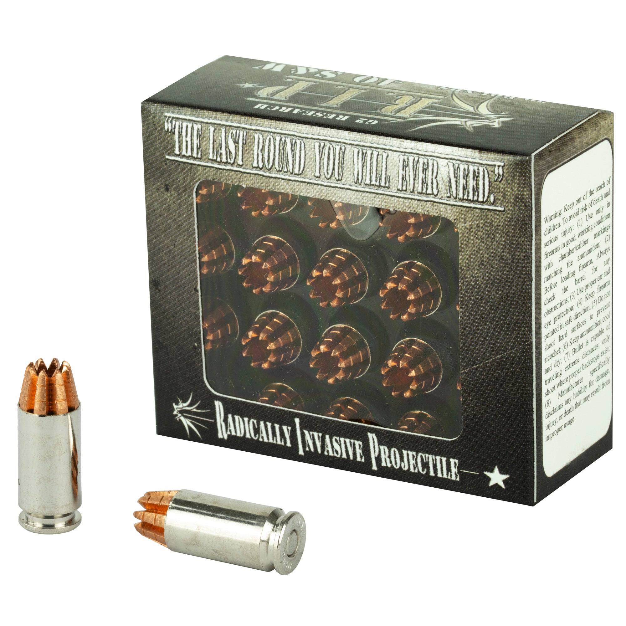 G2 Research RIP Copper Fracturing Hollow Point 115 Grain .40 S&W 1080 fps