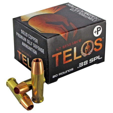 G2 Research Telos Copper Fracturing Copper Hollow Point 105 Grain .38 Special 1170 fps