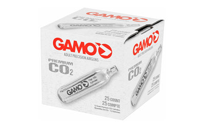 Gamo CO2 12g Cartridge Pack, 25 Units for Air Pistols and Air Rifles