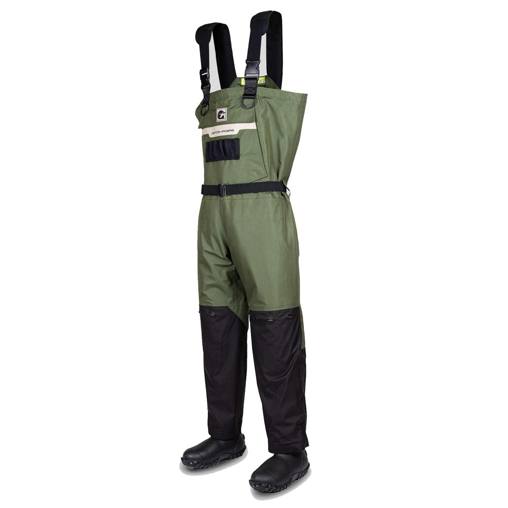Gator Waders Shield Pro Series Men's Insulated Breathable Waders Olive Regular Size 8