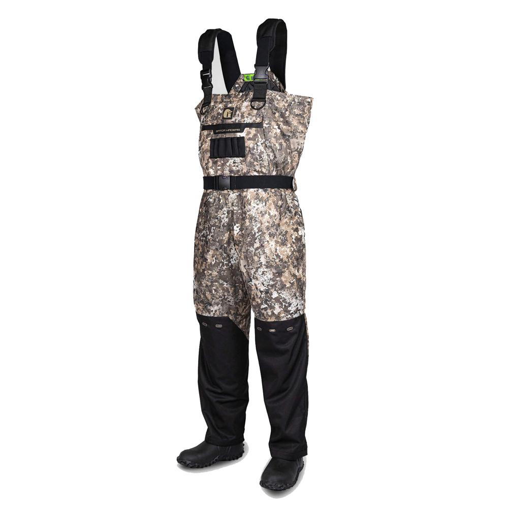 Gator Waders Shield Men's Insulated Breathable Waders Seven Camo Regular Sz 8