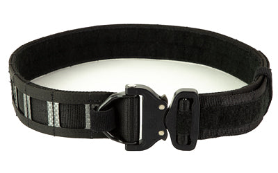 GBRS Group Assaulter Belt System, Black, Medium, Tegris Construction, 20 MOLLE Sections, D-Ring Cobra Buckle