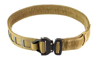 GBRS Group Assaulter Belt System, Coyote Brown, Large, Tegris Construction, 20 MOLLE Sections, D-Ring Cobra Buckle