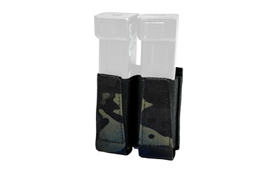 GBRS Group Double Pistol Mag Pouch, Bungee Retention, MOLLE/Belt, MultiCam Black, GEAR-DPMP-BR-MCB
