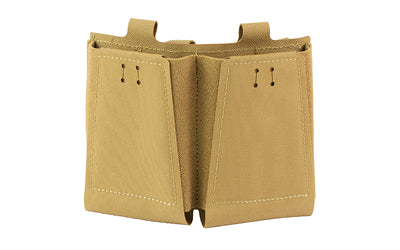 GBRS Group Double Rifle Mag Pouch, Bungee Retention, MOLLE/Belt, Coyote Brown, GEAR-DRMP-5.56-BR-CB