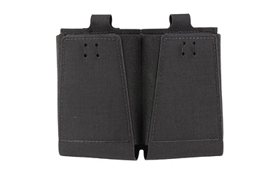 GBRS Group Double Rifle Mag Pouch, Bungee Retention, MOLLE/Belt, Black, GEAR-DRMP-5.56-BR-BLK