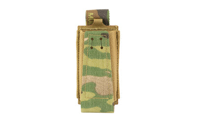 GBRS Group Single Pistol Magazine Carrier Pouch, MultiCam, MOLLE/Belt Mount, 1-Magazine Capacity